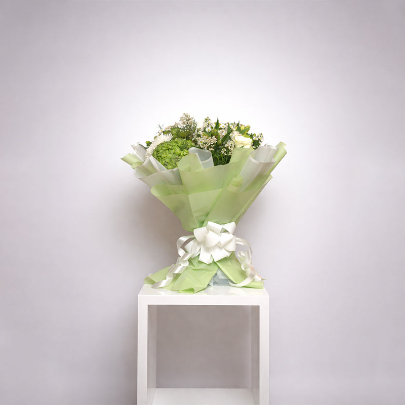 Verdant Ivory Elegance