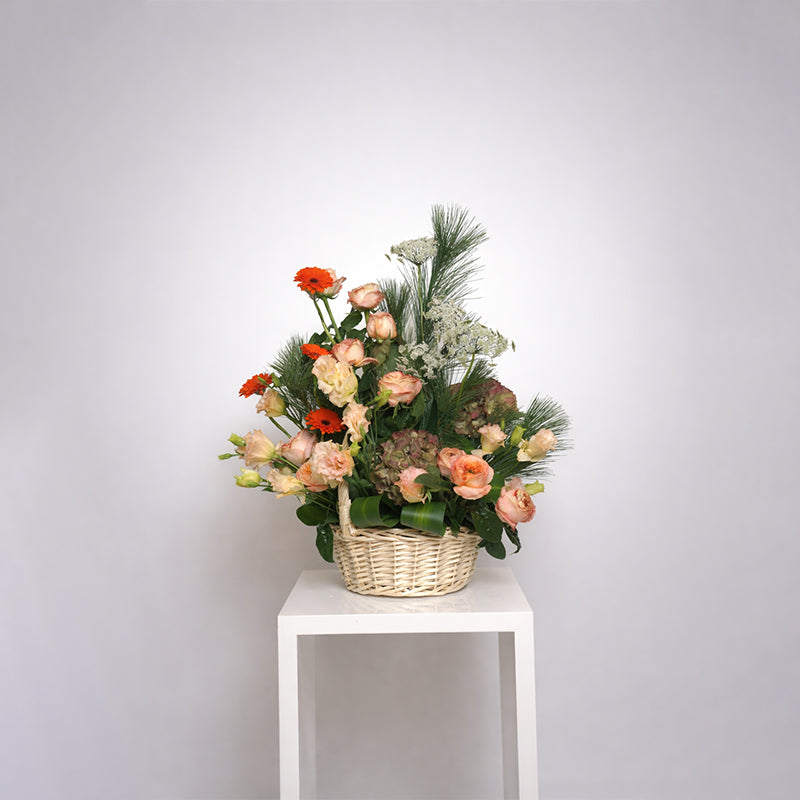 Meadow Grace Flower Basket